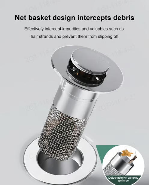 🏆Last Day Promotion 49% OFF🏆Pop Up Sink Drain Strainer----🛀Removes odors and prevents blockages