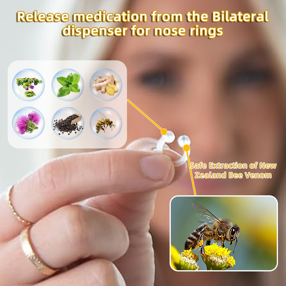 🐝 Bee Venom Lymphatic Drainage & Slimming Nose Ring⭐(for all lymphatic problems and obesity)