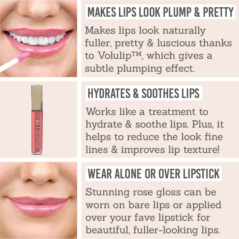 Plumping Lip Gloss in Rose