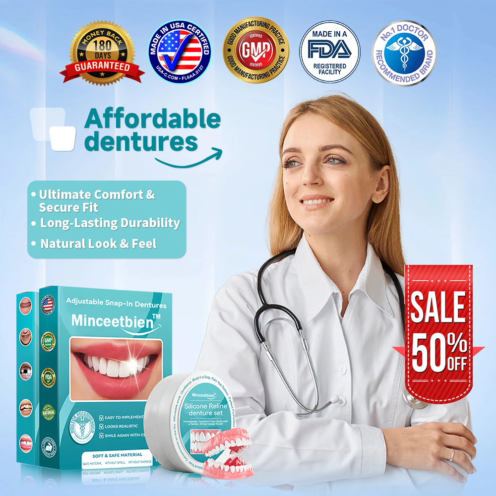 Minceetbien™🗽🗽 Silicone Reline Denture Set (⏰Limited Time 80% Off - Last 30 Minutes ⏰)