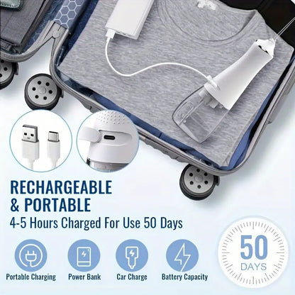 Minceetbien™ Wireless Water Flosser: Portable Dental Flosser with 5 Nozzles, Suitable for Braces, 10.14oz Water Tank, Dental Bridges and Teeth Care
