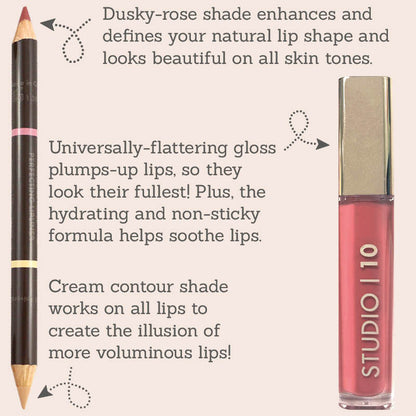 Lip Liner & Plumping Lip Gloss